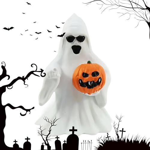 Imtrub Halloween Geister Figur - Geist Mit Schreibtischdekoration - Gruselige Dekofiguren für den Schreibtisch, das Zuhause, die Esstische, den Eingangsbereich, die Schränke, das Bücherregal und den Imtrub Halloween Geister Figur - Geist Mit Schreibtischdekoration - Gruselige Dekofiguren für den Schreibtisch, das Zuhause, die Esstische, den Eingangsbereich, die Schränke, das Bücherregal und den von Imtrub