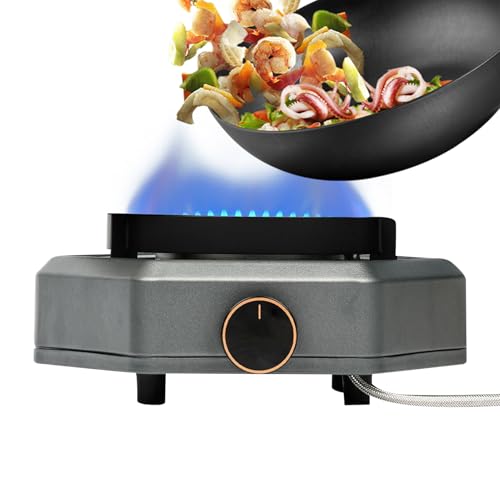 Imtrub Kocher | Windgeschützter Campingkocher | 7.8kW Gaskocher Für Camping Wandern Kochen Backpacking Picknick Outdoor Grillen von Imtrub