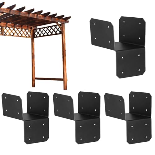 Imtrub Pergola Verbindungswinkel | Dachbinder-Verbindung - Robustes 4-teiliges Verbindungsset für Carport Terrassen Gartenhaus Pavillon Schuppen Garten Pergola Imtrub Pergola Verbindungswinkel | Dachbinder-Verbindung - Robustes 4-teiliges Verbindungsset für Carport Terrassen Gartenhaus Pavillon Schuppen Garten Pergola von Imtrub