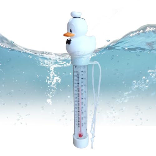Imtrub Schwimmbad-Temperaturmesser Schwimmend, Ententhermometer Für Draußen, Schwimmendes Temperaturmessgerät mit Einfach Ablesbarer Anzeige und Schnur zur Temperaturmessung in Wassertank und Imtrub Schwimmbad-Temperaturmesser Schwimmend, Ententhermometer Für Draußen, Schwimmendes Temperaturmessgerät mit Einfach Ablesbarer Anzeige und Schnur zur Temperaturmessung in Wassertank und von Imtrub
