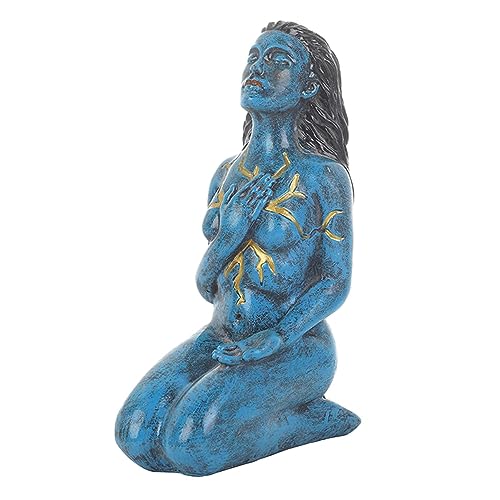 Imtrub Selbstliebe & Formende Göttin Skulptur 14.5cm Göttin der Heilung Statue, Handbemalte Harzstatue, Harz Handwerk Ornamente Garten Heimdekoration Valentinstag Ostern Geschenk - Blau Imtrub Selbstliebe & Formende Göttin Skulptur 14.5cm Göttin der Heilung Statue, Handbemalte Harzstatue, Harz Handwerk Ornamente Garten Heimdekoration Valentinstag Ostern Geschenk - Blau von Imtrub