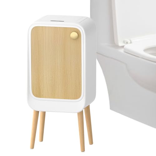 Imtrub Sensor Mülleimer | Automatischer Mülleimer Mit Sensor Und Deckel 20 Liter,Hochbeiniger Elektrischer Mülleimer Seitliches Öffnen Abfallbehälter Für Zuhause Waschküche Schlafzimmer Badezimmer von Imtrub