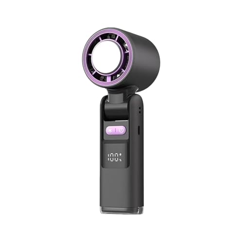 Imtrub Tragbarer Ventilator für Reisen | Kühlender Tragbarer Handventilator | Klappbar Akkubetrieben Kühles Gadget Für Schreibtisch Urlaub Sommer Outdoor Camping Reisezubehör von Imtrub