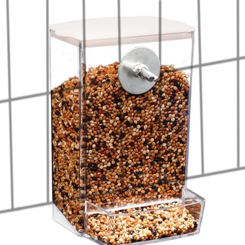 Imtrub Vogelautomat Mit Automatischer Nachfüllung - Abnehmbarer Vogelfutterautomat Für Draußen | Transparenter Futterbehälter Für Papageien Kolibris Hühner Fenster Garten von Imtrub