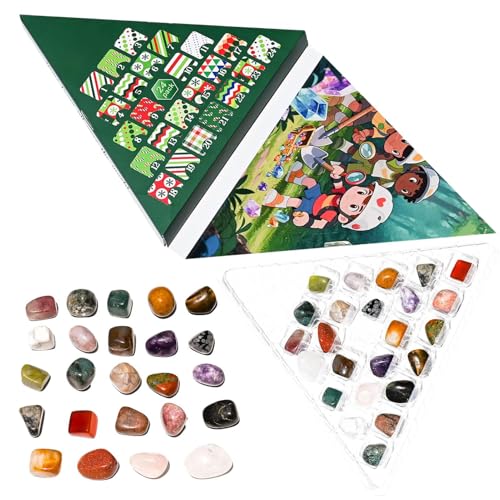 Imtrub Weihnachtskalender - 24 Tage Weihnachten Mineralsteine Kalender Set - Sammlerstück Kristall Mineralsteine Dekoration für Erwachsene Frauen Teenager Festival Imtrub Weihnachtskalender - 24 Tage Weihnachten Mineralsteine Kalender Set - Sammlerstück Kristall Mineralsteine Dekoration für Erwachsene Frauen Teenager Festival von Imtrub