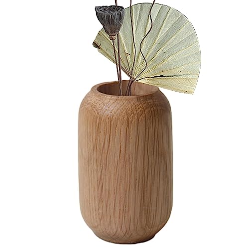 Mini-Holzvase | Natürliche Home Stand Vase Ornament - Vasen-Bastelarbeiten in schlichtem Design für Dinnerpartys, Zuhause, Feiertage und Hochzeitsplanung Imtrub von Imtrub