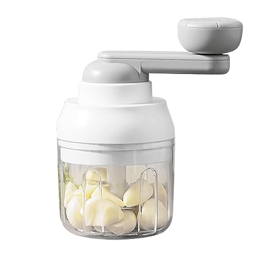 Zwiebelschneider Manuell, 250 ml Zwiebelschneider mit 3 Klingen, Multizerkleinerer, Gemüseschneider Mixer zum Multischneider von Knoblauch/Nüsse/Obst von Imtrub