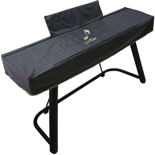 Staubschutz Klavier E-piano 88 Tasten Klaviertastatur Abdeckung Synthesizer Staubdicht Tuch Digitale Heimklaviere P45 mit Notenständerabdeckung (Black) von ImyHok