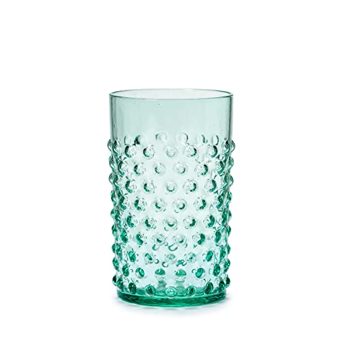 In Flore, Cecilia sprudelndes Kristallglas, 200 ml, blau grün von In Flore
