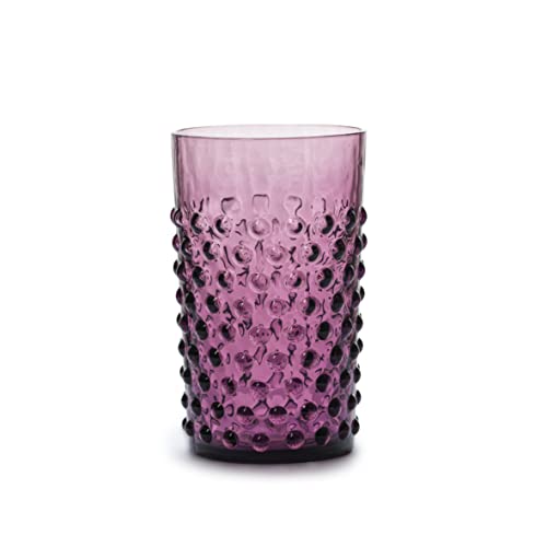 In Flore, Cecilia sprudelndes Kristallglas, 200 ml, dunkelviolett von In Flore