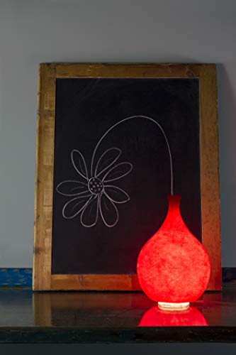 In-es.artdesign Luce Liquida 3 Nebulite, Tischlampe, E14, Rot von In-es.artdesign