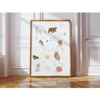 Personalisiertes Affirmationsposter Wald, Affirmationen Für Kinder, Poster Kinderzimmer, Boho Poster, Geschenk Geburt, Kinderzimmerposter von InLiebewachsenShop