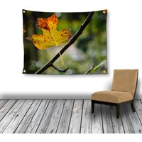 Blatt Wandteppich, Herbst Wandbehang, Gelb Grün Wandteppich Natur Boho Wand-Dekor, Wohnheim Zimmer Dekor von InLightImagery