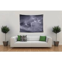 Löwenzahn Samen Wandteppich, Wandteppich Wandbehang, Minimale Graue Wispy Foto Boho Wohnheim Zimmer Wand-Dekor von InLightImagery