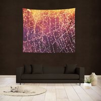 Regen Tropfen Wandteppich, Natur Wandbehang, Cob Web Wandteppich Spiderweb Foto Magenta Boho Wohnheim Zimmer Dekor Regen Tropfen Wandteppich, Natur Wandbehang, Cob Web Wandteppich Spiderweb Foto Magenta Boho Wohnheim Zimmer Dekor von InLightImagery