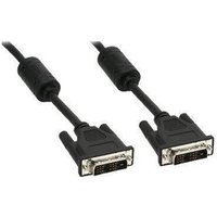 InLine DVI-D Kabel 3m, digital 18+1 Stecker / Stecker, Single Link, 2 Ferrite, schwarz von InLine®
