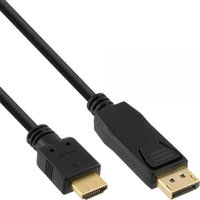 InLine DisplayPort zu HDMI Konverter Kabel 1m, vergoldete Kontakte, schwarz von InLine®