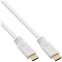 InLine High Speed Premium - HDMI-Kabel mit Ethernet - HDMI männlich zu HDMI männlich - 5 m - weiß von InLine®