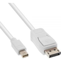 InLine Mini DisplayPort zu DisplayPort Kabel 1.5m, vergoldete Kontakte, weiß von InLine®