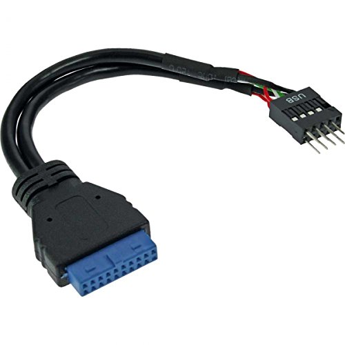 10er Set InLine® USB 3.0 zu 2.0 Adapterkabel intern, USB 3.0 auf USB 2.0 Pfostenanschluss, 0,15m von InLine