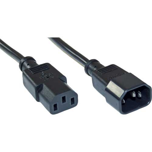 10er Set Kaltgeräteverlängerung, C13 auf C14, 1m 10er Set Kaltgeräteverlängerung, C13 auf C14, 1m von InLine