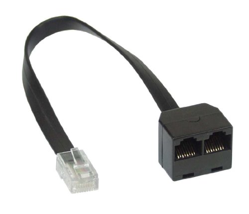 5 Stück ISDN Verteiler - 1x RJ45 St an 2x RJ45 Bu - mit Kabel - ohne Endwiderstände - 15cm von InLine