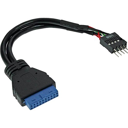 5er Set InLine® USB 3.0 zu 2.0 Adapterkabel intern, USB 3.0 auf USB 2.0 Pfostenanschluss, 0,15m von InLine