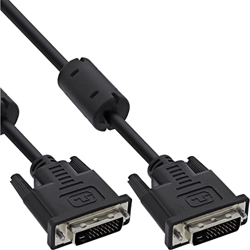 InLine® DVI-D Kabel, digital 24+1 Stecker/Stecker, Dual Link, 2 Ferrite, 5m von InLine