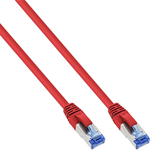 InLine 76820R Patchkabel, S/FTP (PiMf), Cat.6A, 500MHz, halogenfrei, Kupfer, rot, 20m von InLine