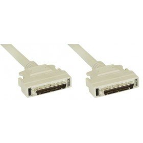 InLine 15514 SCSI-Kabel 2 m – SCSI-Kabel (2 m, männliche Stecker/männliche Stecker, 50 Pin Mini Sub D) von InLine