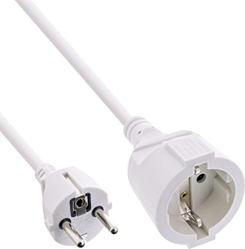 InLine Schutzkontakt Verlängerungskabel mit Kindersicherung Stecker Buchse (5m) Weiß InLine Schutzkontakt Verlängerungskabel mit Kindersicherung Stecker Buchse (5m) Weiß von InLine