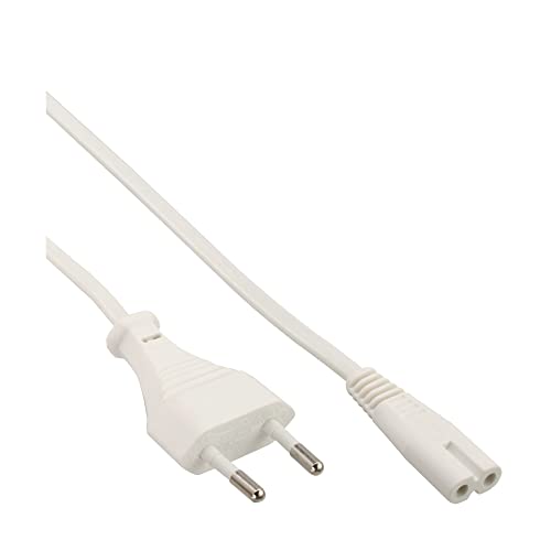 InLine 16601W Netzkabel, Netzstecker auf Euro 8 C7 Stecker, weiß, 1m InLine 16601W Netzkabel, Netzstecker auf Euro 8 C7 Stecker, weiß, 1m von InLine