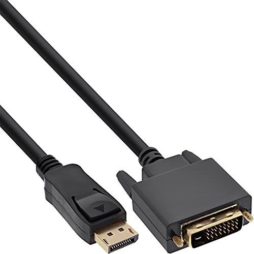 InLine 17116 DisplayPort zu DVI Konverter Kabel, schwarz, 0,5m InLine 17116 DisplayPort zu DVI Konverter Kabel, schwarz, 0,5m von InLine