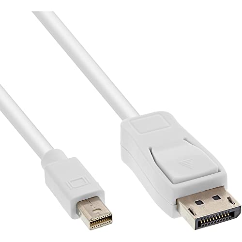 InLine 17131 Mini DisplayPort zu DisplayPort Kabel, weiß, 1m von InLine