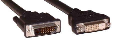 InLine 17773 DVI-D Verlängerungskabel (Dual Link, 24 Plus 1 Stecker-auf-24 Plus 1 Buchse, 2 Ferrite, 2 m) von InLine