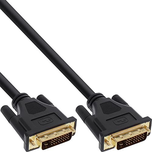 InLine 17779P DVI-D Anschlusskabel Premium, digital 24+1 Stecker / Stecker, Dual Link, 10m von InLine