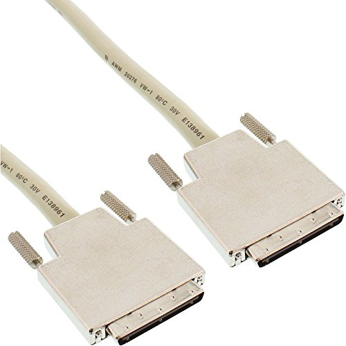 InLine 26809A SCSI U320 Kabel 68-polig Micro Centronic (VHD) Stecker auf Stecker mit LVD/SE Terminator 0,9m von InLine