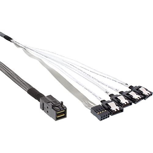 InLine 27630A Mini SAS HD Kabel, SFF-8643 zu 4x SATA + Sideband, 0,5m InLine 27630A Mini SAS HD Kabel, SFF-8643 zu 4x SATA + Sideband, 0,5m von InLine
