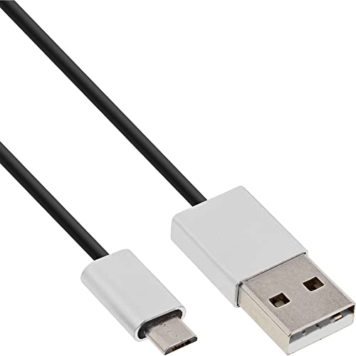 InLine 31720I Micro-USB 2.0 Kabel, USB-A Stecker an Micro-B Stecker, schwarz/Alu, flexibel, 2m InLine 31720I Micro-USB 2.0 Kabel, USB-A Stecker an Micro-B Stecker, schwarz/Alu, flexibel, 2m von InLine