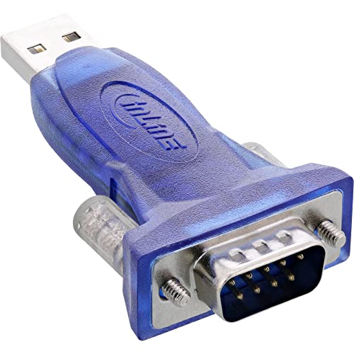 InLine 33304A USB zu Seriell Adapter, Stecker A an 9pol Sub D Stecker, mit USB Verlängerung 0,8m von InLine