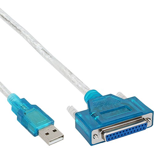 InLine 33397I USB zu 25pol parallel, Drucker-Adapterkabel, 1,8m von InLine