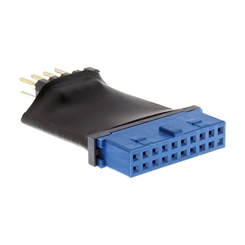 InLine 33449L USB 3.0 zu 2.0 Adapter intern, USB 3.0 19pin auf USB 2.0 Pfostenstecker intern von InLine
