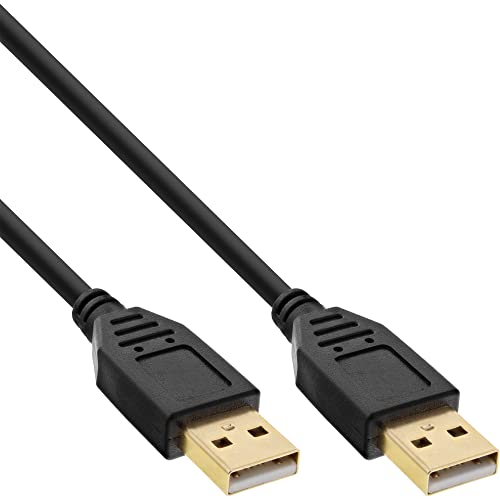 InLine 34330S USB 2.0 Kabel, A an A, schwarz, Kontakte gold, 3m von InLine