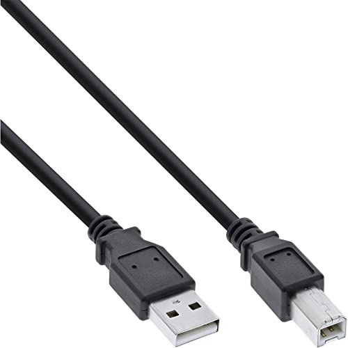 InLine 34520X USB 2.0 Kabel, A an B, schwarz, 2m von InLine