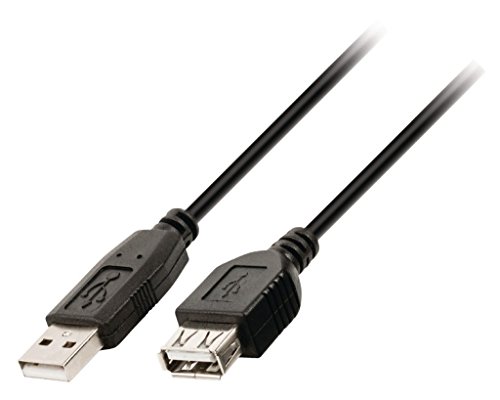 InLine 34610B USB 2.0 Verlängerung, Stecker / Buchse, Typ-A, schwarz, 1m von InLine