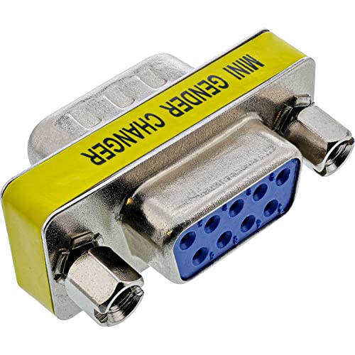 InLine 42214 Mini-Gender-Changer, 9pol Stecker / Buchse von InLine