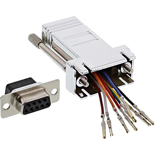 InLine 68889L Adapter, 9pol Sub D Buchse an RJ45 Buchse, metallisiert von InLine