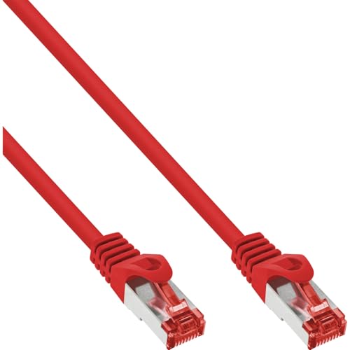 InLine 76450R Patchkabel, S/FTP (PiMf), Cat.6, 250MHz, PVC, Kupfer, 0, 5m Rot von InLine