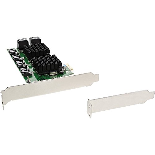 InLine 76617G Schnittstellenkarte, 8x SATA 6Gb/s, mit 8x SATA, PCIe 2.0 (PCI-Express) von InLine