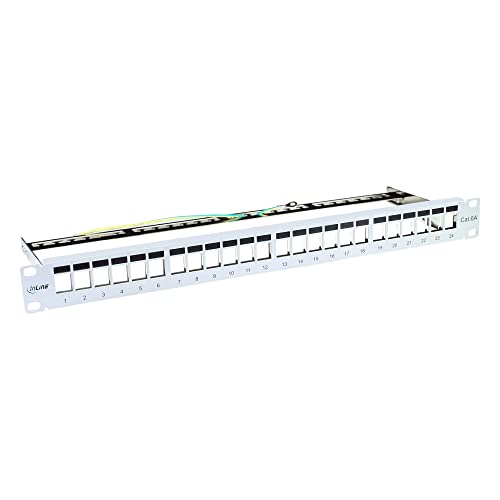 InLine 76824A Patchfeld Cat.6A 24-fach, Keystone Snap-In Leerblech Patchpanel, 19", 1HE, lichtgrau RAL7035 InLine 76824A Patchfeld Cat.6A 24-fach, Keystone Snap-In Leerblech Patchpanel, 19", 1HE, lichtgrau RAL7035 von InLine